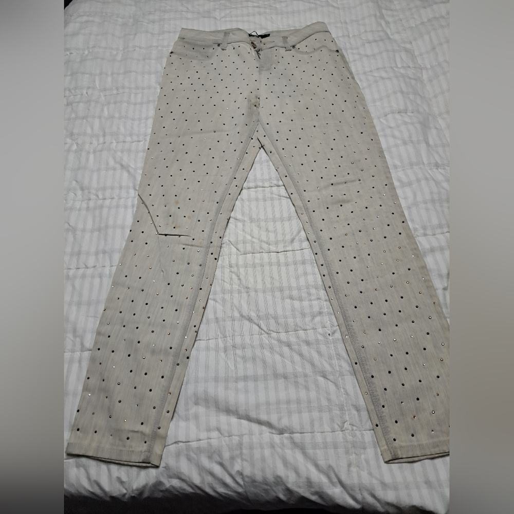 Karen Millen Sparkle Gray Denim